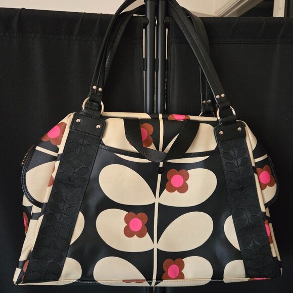 Orla Kiely Flora Stem Forest Large Shoulder Bag - Picture 1 of 5